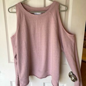 VSX Blush cold shoulder sweatshirt